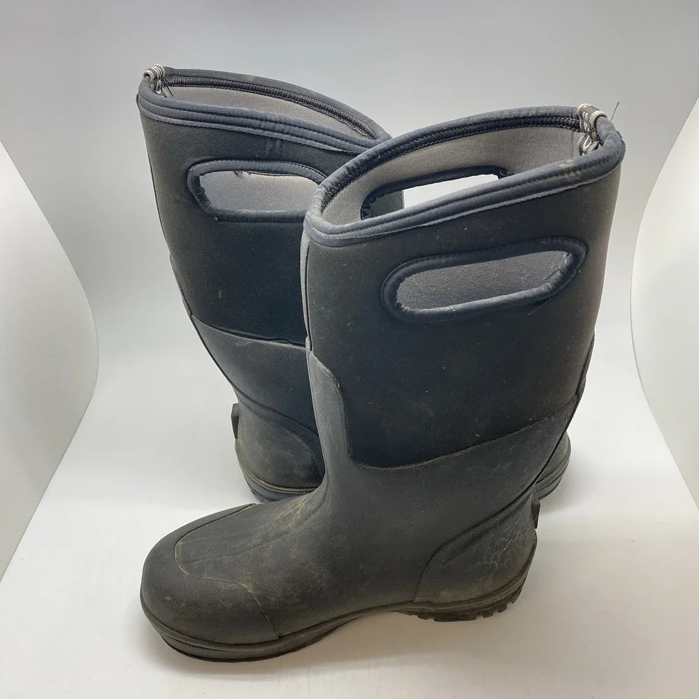 BOGS Ultra High Boots Mens 8 Black Waterproof Snow Boot Workwear Shoes 51377-001